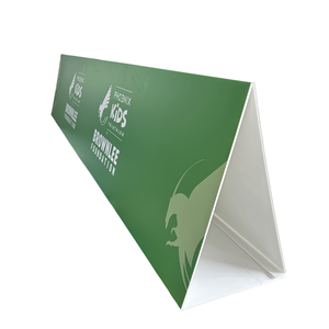 Panneau d'événement Toblerone autoportant personnalisé imprimé PVC Triangle panneau d'affichage Table réservoir signe pour cour et pelouse Triangle signes - Product Image 3
