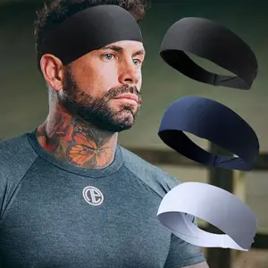 2021 Novo Design Esporte Absorvente Sweatband Headband Sweat Proof Yoga Band Headband Para Basquete Esporte Ao Ar Livre