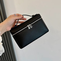 Borsa Tote da Donna in Vera Pelle di Vacchetta di Prima Qualità con Chiusura a Patta, Bianca, Piccola Borsa Porta Telefono, Novità 2026