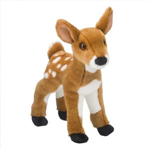Peluche Realistico di Cervetto Maculato - Morbido <span class=keywords><strong>Cervo</strong></span> Imbottito con Macchie Bianche per Amanti della Fauna Selvatica - Product Image 2