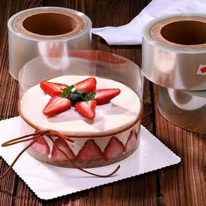 Colliers à gâteau en plastique de qualité alimentaire, rouleaux de bordure transparents, bandes à gâteau transparentes pour la décoration de mousse au chocolat, décoration de pâtisserie - Product Image 6