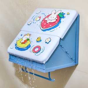 Large Capacity Cartoon Bathroom Hanging Picture <b>Folding</b> <b>Storage</b> <b>Box</b> Bathroom <b>Storage</b> Rack Cabinet Household - Product Image 3