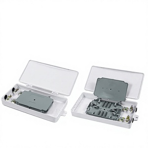 Boîtier de distribution extérieur carré en plastique pour épissure par fusion de fibre optique à 12 cœurs, blanc - Product Image 2