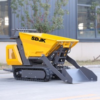 KOSTENLOSER VERSAND Mini-Raupendumper Hydraulischer Diesel-Kipper Mini 500kg 800kg Transporter Multifunktionaler Raupen-Minidumper