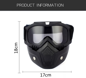 <span class=keywords><strong>Gafas</strong></span> de Esquí de Color Negro a Precio de Mayoreo para Motocicletas Vintage - Product Image 5