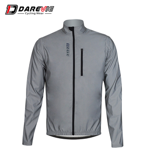 Chaqueta Cortavientos Impermeable para <span class=keywords><strong>Ciclismo</strong></span> con Doble Bolsillo Trasero, Secado Rápido, Protección UV, Reflectante, para <span class=keywords><strong>Invierno</strong></span> - Product Image 3