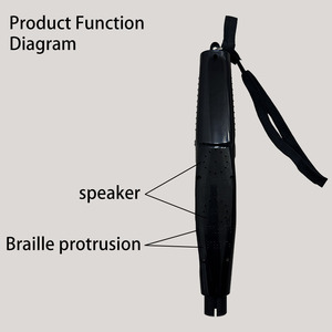 Versions <span class=keywords><strong>anglaises</strong></span> de la tige de guidage intelligente pour l'évitement d'obstacles Alarme électronique ultrasonique Canne pour aveugles vocaux - Product Image 6