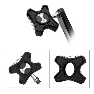 Convertidor de Pedales Planos para Bicicleta de Carretera RICHY, Eje de Acero, Plástico Negro, para Bicicletas de Carretera - Product Image 1