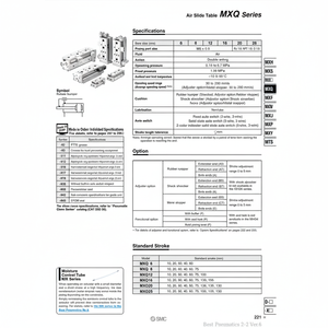 SMC Pneumatics Air Slide Table (Tabla de deslizamiento de aire) - Product Image 1