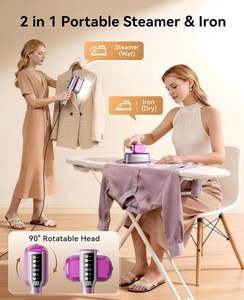 Vaporizador y Plancha 2 en 1, Vaporizador de Ropa de Viaje de 1200W, Vaporizador de Prendas Portátil para Viajes, Hogar y Oficina, Apagado Automático - Product Image 6