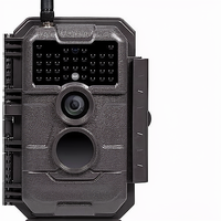 Caméra de chasse WiFi CMOS avec carte SD (non cellulaire) 64MP 1296p, vision nocturne IR sans flash, détection de mouvement, étanche