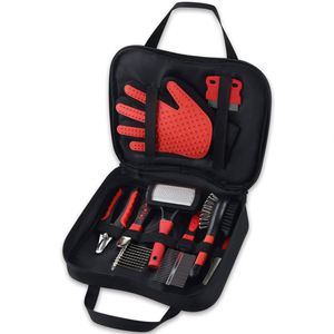 Kit de Toilettage et Nettoyage pour Animaux de Compagnie 8 Pièces : Brosse Anti-Peluches Portable Type Sac à Main pour Chiens – Vente en Gros - Product Image 1