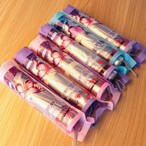 24 Pack Business Gifts Modern Manual Three-folding Straight <b>Umbrella</b> Bulk Customized Color Portable Travel Mini Rain <b>Windproof</b> - Product Image 4