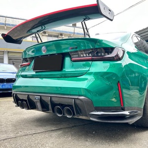 2021 + pour BMW M3 M4 G80 G82 Kit de carrosserie de Style CF-A haute qualité en Fiber de carbone sèche échappement avant lèvre latérale jupe arrière diffuseur <span class=keywords><strong>Auto</strong></span> - Product Image 4