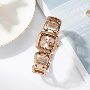 Reloj de Cuarzo de Alta Gama para Mujer con Correa de Acero Inoxidable, Movimiento Mecánico, Caja Trasera Resistente, Elegante, Hecho en China - Product Image 4