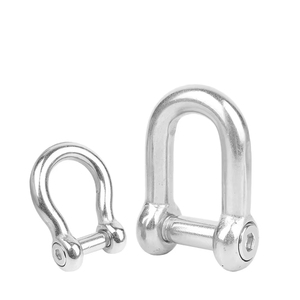 Gian lận phần cứng thép không gỉ Châu Âu loại <span class=keywords><strong>D</strong></span> còng <span class=keywords><strong>d</strong></span>ưới thép không gỉ cung còng Dee xiềng xích - Product Image 1