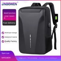 Sac à dos de voyage pour ordinateur portable avec logo personnalisé fabriqué en polyester Oxford imperméable doublure avec fermeture éclair port USB pour l'école