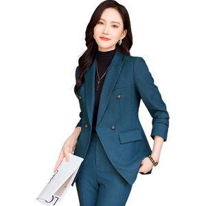 Women's Professional Suit Set Full Sleeve Worsted Anti-Wrinkle Office Lady Leisure Commuting Spring Autumn New Style - Product Image 5
