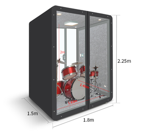 Trung Quốc Chuyên Nghiệp Hiện Đại Dễ Dàng Cài Đặt Acoustic Hội Họp Cabin Trống Phòng Thực Hành Gian Hàng - Product Image 1