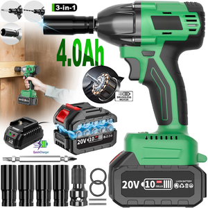 3 in 1 Impact Wrench 20V 430nm Cordless Brushless Car Support <b>Battery</b> Power Local US Warehouse Drop Shipping Available CW-20B-1 - Product Image 1