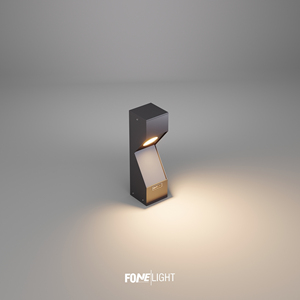 Dualluz 35cm IP65 impermeable LED aluminio exterior jardín bolardo luz para camino calzada paisaje patio iluminación - Product Image 2