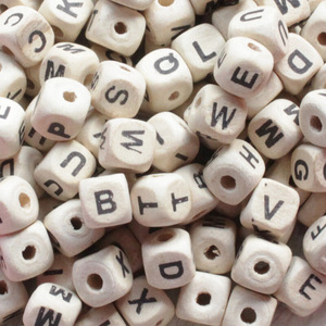Coffre-fort En <span class=keywords><strong>Bois</strong></span> Naturel BRICOLAGE 10mm Alphabet Noir A-Z Cube <span class=keywords><strong>Bois</strong></span> <span class=keywords><strong>Perles</strong></span> de Lettre - Product Image 5
