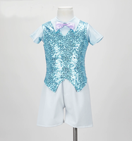 Costumes de danse pour garçons, chemise à manches longues, pantalon long, veste à paillettes, vêtements de danse, tenue de performance, costume de danse