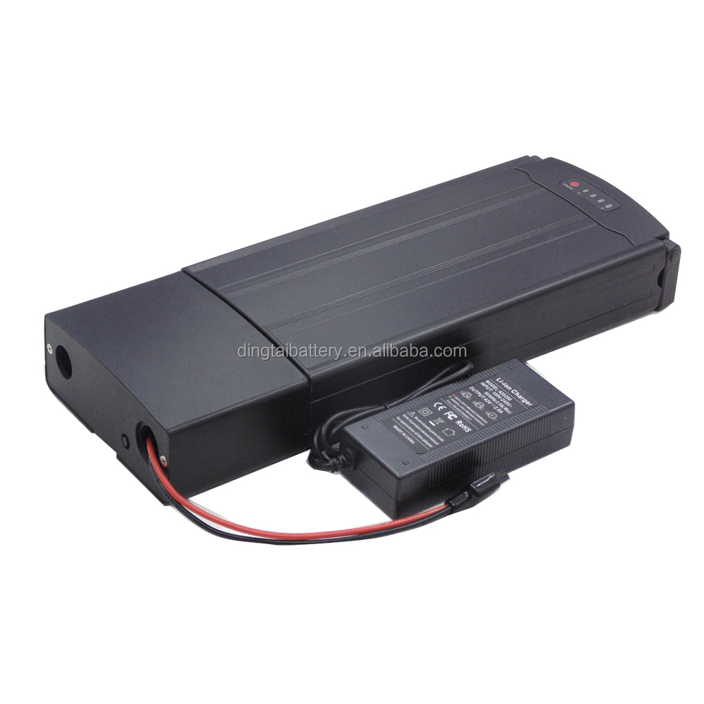 Бесплатная доставка задняя стойка чехол 36 вольт 250 Вт 350 Вт 500 Вт 36 В 8Ah 10Ah 12Ah ebike чемодан несущей стойки батарея пакет с 2A зарядное устройство