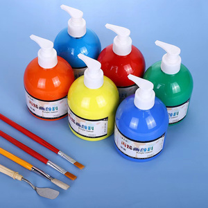 Pinturas acrílicas de gran capacidad, pinturas acrílicas de buena calidad <span class=keywords><strong>para</strong></span> DIY, zapatos, <span class=keywords><strong>ropa</strong></span>, <span class=keywords><strong>pintura</strong></span> de pared de madera, 500 ml, gran oferta - Product Image 1