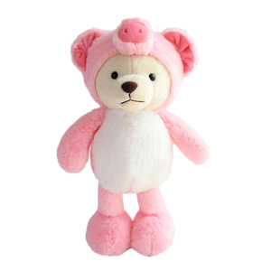 Animaux en peluche mignons personnalisés ours en peluche doux avec tissu de <span class=keywords><strong>cochon</strong></span> rose pour cadeau mignon - Product Image 1