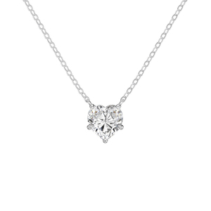 Collar Dylam Dainty Simplicity con Colgante de Zirconia 5A en Forma de Corazón Infinito y Cadena de Plata 925 con Piedra Principal de Varios Tamaños - Product Image 1