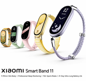 Xiaomi <span class=keywords><strong>Mi</strong></span> <span class=keywords><strong>Band</strong></span> 11 Originale Cinese, Braccialetto Intelligente con Schermo AMOLED da 1,72", Monitoraggio dell'Ossigeno nel Sangue, Fitness, Impermeabile 5ATM - Product Image 1