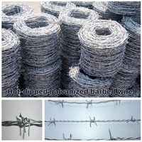 Fil de fer barbelé galvanisé torsadé, bobine de fil barbelé à 4 pointes, clôture de périmètre agricole, diamètre 2,5 mm, durable, robuste, longue durée de vie