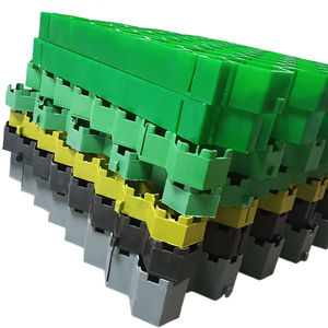 Grille d'herbe en plastique vert <span class=keywords><strong>Parking</strong></span> extérieur Trottoir Parc Ferme Route Grille pavée Pente Pelouse Brique Toit Jardin Gazon Tapis de vidange - Product Image 1