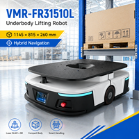 Robot de manutention industriel hybride AGV à levage latéral de 1500 kg avec navigation laser SLAM et code QR