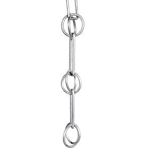 Chaîne de pluie en aluminium pour gouttière extérieure avec coupelles en aluminium - Product Image 1