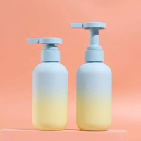 Flacon vide en PET/PP de 300 ml à dégradé de couleurs avec pompe à lotion pour lotion pour bébé, shampoing pour bébé et savon liquide