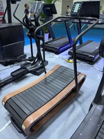 Tapis roulant mécanique incurvé non motorisé en bois pour la maison, équipement de fitness, entraînement cardio, musculation