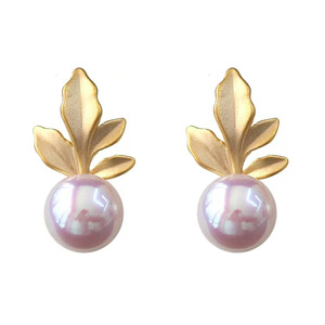 อุปกรณ์ทำต่างหูมุก DIY เงินแท้ S925 สำหรับมุกทรงกลมขนาด 6-7 มม. พร้อมฐานต่างหูแบบเรียบง่ายสำหรับผู้หญิง รุ่น 21840 พร้อมตะขอเกี่ยว - Product Image 3