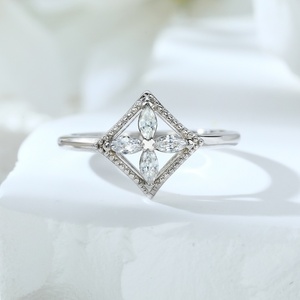 925 Sterling <b>Silver</b> Zircon Jewelry <b>Set</b> for Women Engagement Party Anniversary Gift <b>Ring</b> Necklace and Earrings - Product Image 5