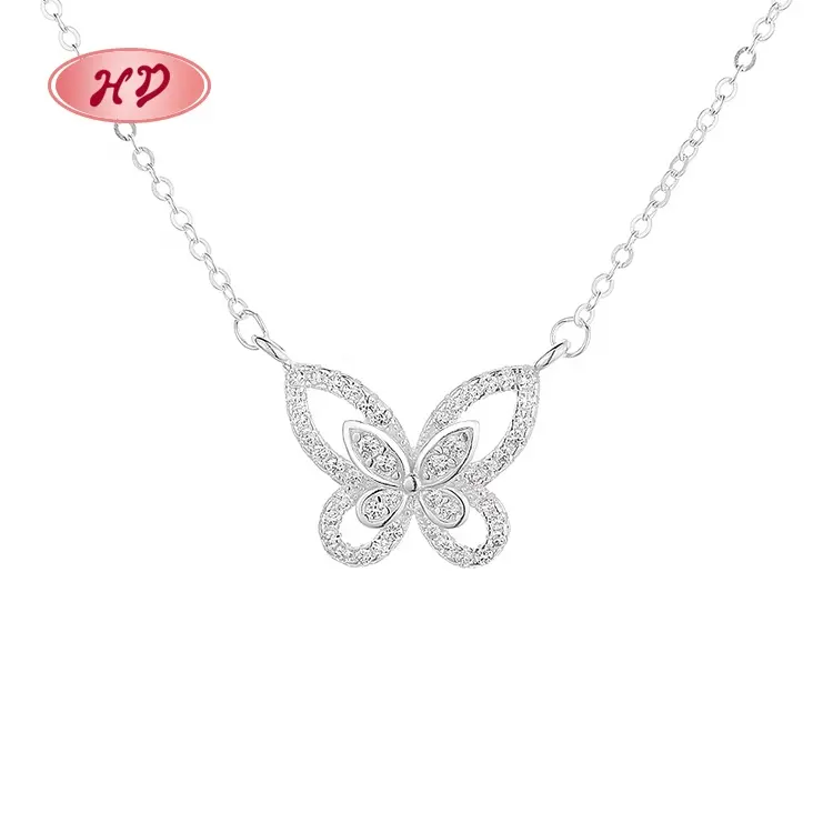 Silver Butterfly Necklace