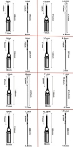 High-Speed Steel Carbide Mortising <strong>Chisel</strong> <strong>Set</strong> 6~12.7mm Diameter Square Wood CNC Power <strong>Tools</strong> Drill Bits for Woodworking - Product Image 4
