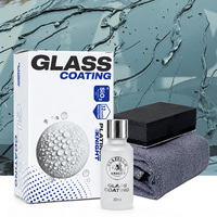Kit de revêtement céramique pour verre 30 ml, SiO2 Nano, hydrophobe, pare-brise, anti-pluie, effet de gouttelettes d'eau longue durée, effet feuille de lotus