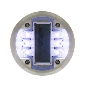 Aluminum Alloy PC <strong>Cover</strong> Strong Pressure Resistance Load 40T Solar <strong>Rad</strong> Stud Lights Marker Embedded Highway Led Solar Road Stud - Product Image 1