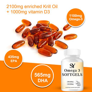 Cápsulas Blandas de Omega 3 de la Mejor Calidad con Ingredientes de Vitamina <span class=keywords><strong>D</strong></span>, Beneficios para la Salud de las Articulaciones y el Corazón para Mujeres y Hombres - Product Image 3