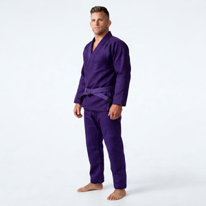 Men Sports Training Suit Long Sleeve <b>Wrap</b> Front Jacket And Matching Pants <b>For</b> Practice - Product Image 1