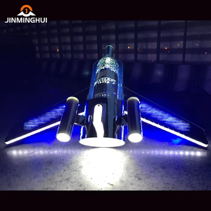 LED Rechargeable pour Présentateur de Bouteille de Champagne Glorifier Plateaux de <span class=keywords><strong>Service</strong></span> Nightclub Carry-On Avion Forme Plateau pour Publicité - Product Image 1
