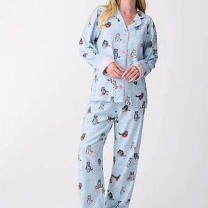2024 pyjamas imprimés personnalisés 2 pièces filles flanelle coton vêtements de nuit doux vêtements de maison pyjamas ensemble de pyjamas - Product Image 2