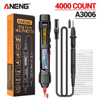 Multimètre numérique A3006, testeur de tension AC/DC professionnel 4000 points, 600V, type stylo, haute précision, indicateur de batterie faible