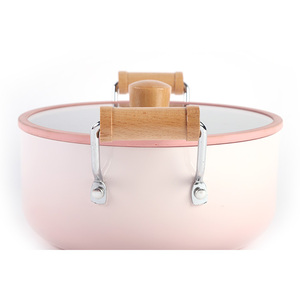 ชุดเครื่องครัวอะลูมิเนียม Axa-Pink 8 ชิ้น ชุดหม้อและกระทะเคลือบสารกันติด สำหรับทำอาหาร - Product Image 5